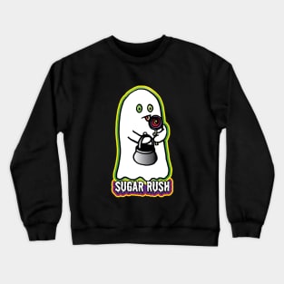 Halloween Ghost Sugar Rush Lollipop Crewneck Sweatshirt